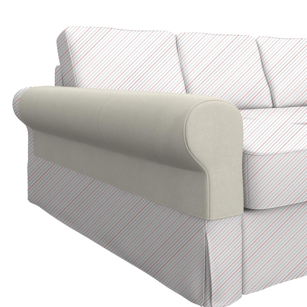 BACKABRO 2er-Sofa mit Recamiere Armlehnenschoner, ein Paar