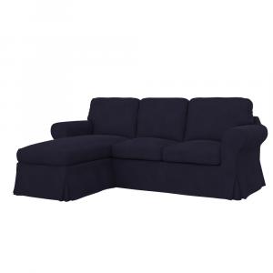 EKTORP 2er-Sofa mit Recamiere Bezug
