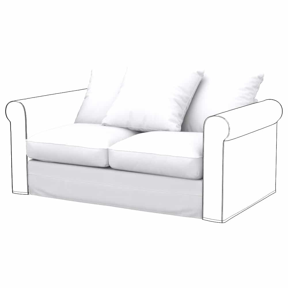 GRONLID 2er-Sitzelement Bezug