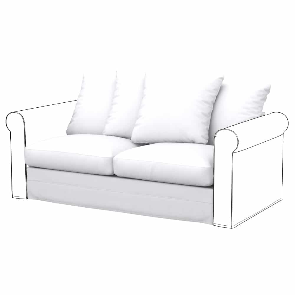 GRONLID 2er-Sitzelement Bettsofa Bezug